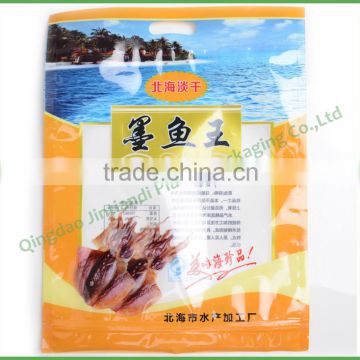 Wholesale Best Price Heat Seal Bag with Hang Hole with the Clear Front Packaging for Sea Food