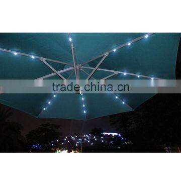 8 Bone Round Solar Led Umbrella Light Waterproof Material Umbrella Fabric Umbrella Beach photo-4
