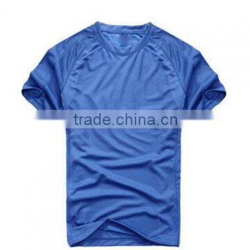 wholesale custom blue 100% polyester blank women t-shirt wholesale