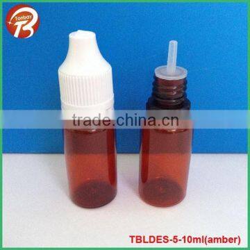 10ml PET tamper evident childproof cap amber plastic dropper bottle                        
                                                Quality Choice