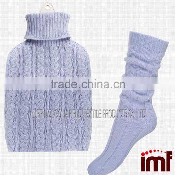 Cashmere Luxury Hot Water Bottles and Hand-Knitted Socks