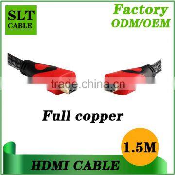 SLT 1.5m High quality hdmi cable for laptop contact hdtv support 4K*2K 2160P 3D Ethernet 1.4V