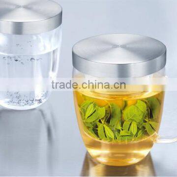 SAMADOYO 500ML Borosilicate Handblown Glass Tea Cup With Infuser