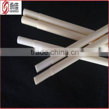 The screw thread M6 alumina ceramic rod