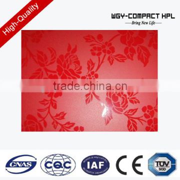 Flower design fire resistant HPL high pressure laminate