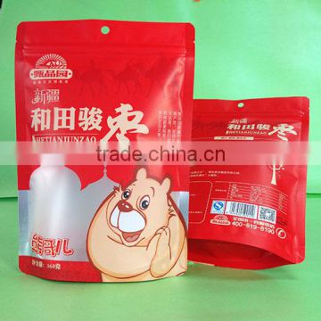 food safe plastic bags for food/stand up food safe plastic puch bag