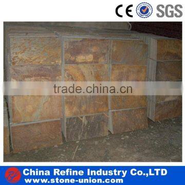 Lowest price slate floor tile, rusty natural slate tiles