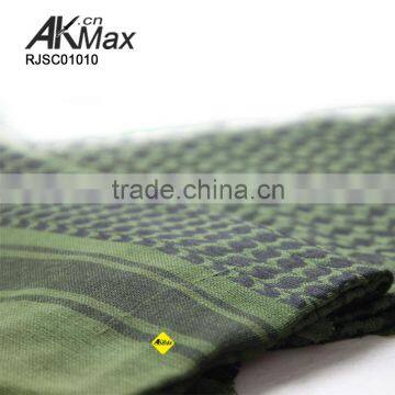 Olive Green Hijab Scarf Brocade