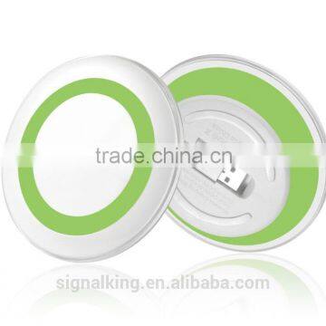 Factory Wholesale Fast Charging QI Wireless Charger Wireless Charger Pad Built In USB Cable For Samsum S6 All Smart Phone photo-4
