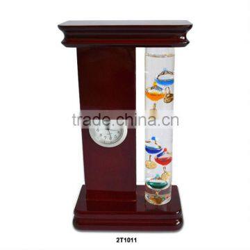 Home Weather Station: Galileo Thermometer, Hygrometer and Quartz Clock photo-4