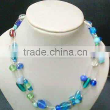 Fashion Jewelry Glass Beaded Necklace