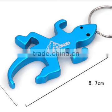 cheap lizard shape bottle opener keyring