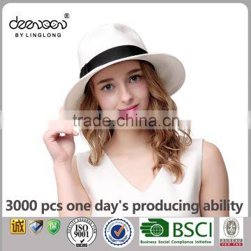 Wholesale White Straw Hats for Women Panama hat