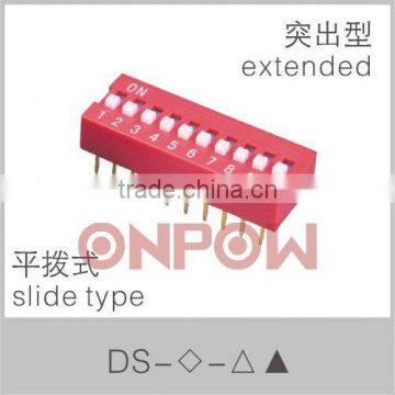 Dip switch(DAR),piano type dip switch,Right angle dip switch