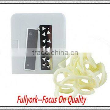 Multi Functional Hurry Slicer Hand Vegetable Chopper Slicer Manual Twista Chopper Tri-blade Plastic Spiral Vegetable Slicer photo-6