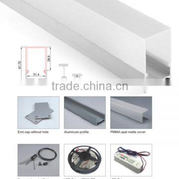 HOT!!! suspension aluminum led profile housing for 5730smd
