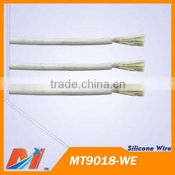 Maytech Insulated power silicon wire 18awg High flexible silicone cable WHITE color