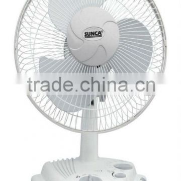 SUNCA AC/DC Rechargeable Oscillating Fan 10" SF-296B