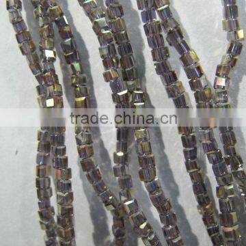 Sales of color Square 4mm crystal beads CB070