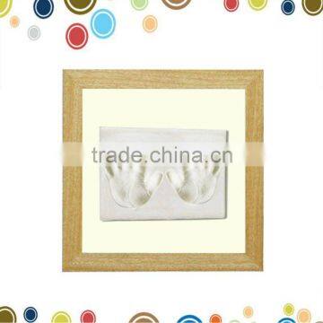 Baby home wall decoration wood product clay photo frame kit