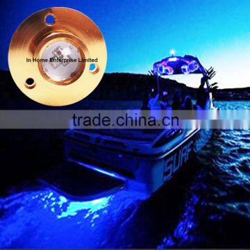 15W IP68 Led Boat Lights Blue Green Underwater Lights for Fishing Boat photo-3