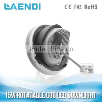 High Power Factor above 0.9PF 15w cob led downlights 100-240vac promotion