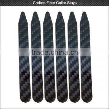 New arrival! fashional Metal detector friendly carbon fiber dress shirt collar stays for lady or gentleman