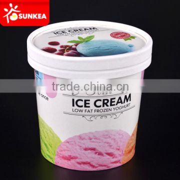 Wholesale Custom printed Ice cream paper cup, food grade paper cups