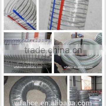 pvc stainless steel wire braiding flexible hose