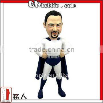 customized funny resin supperman bobble head