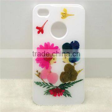 3D DIY custom Flower phone case for iphone 6, true flower grass flip phone case, indeed flower leaf phone cover