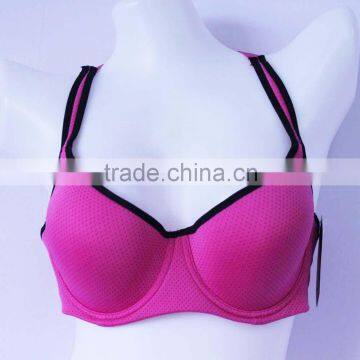 Custom made yoga sport popular running bra plain sport bra