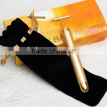 Japan Hotsale Handheld 24k Gold Energy Beauty Bar Slimming Facial Vibrating Massager