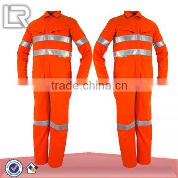 Orange Protective Security Coverall Workwear Uniform Jumpsuit Safety Coveralls