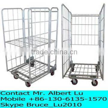 Galvanized Foldable Roll Container, Roll Cage