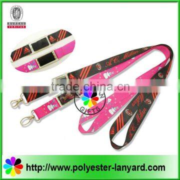 Multi colored lanyard