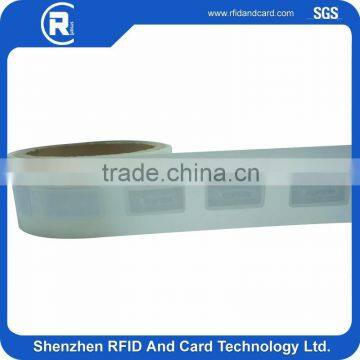 HF label and wet inlay in size 15*30mm 13.56MHZ RFID label