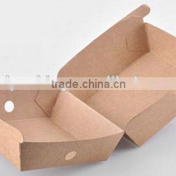 Eco-friendly Food Paper Box Disposable Hamburgers Box