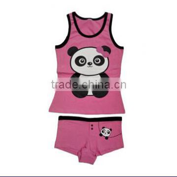 lovely baby girls 2pcs sets underwear little girls model top 100 cotton unerwear