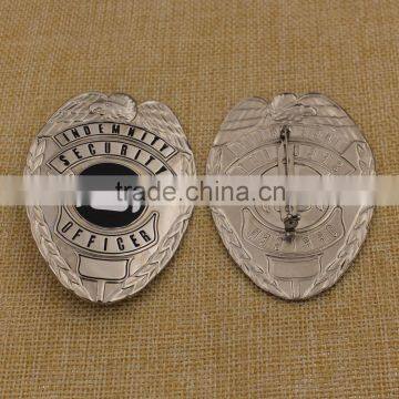 Custom metal back pin for badges