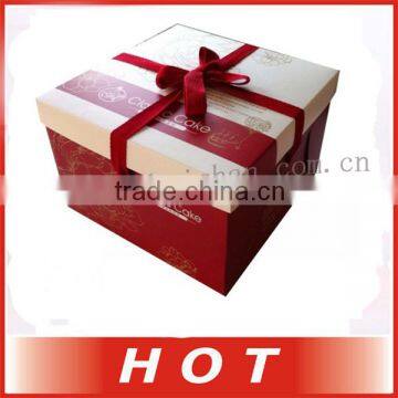 Square cardboard cake paper packing box