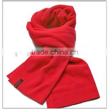 red winter polar fleece scarf unisex 04