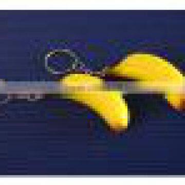 low price Banana fruit shape PU foam keychain