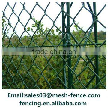 Dark Green 6 ft high quality PVC Coated Chain Link Fence