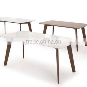 Modern style wood marble top long table (E-34)