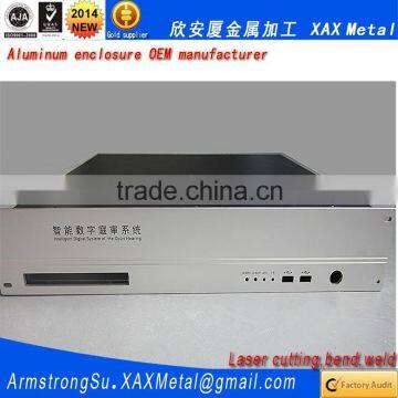 XAX123Alu OEM ODM customized laser cut bend weld sheet aluminum 4.445cm 444.5mm 44.5mm case
