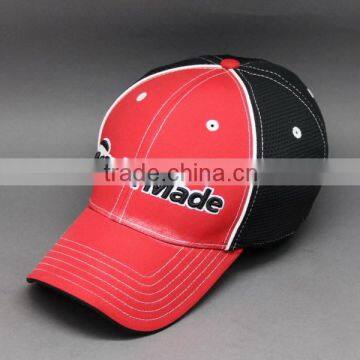 FASHION CUSTOM MESH FITTED BASEBALL CAP WITH EMBROIDERY LOGO