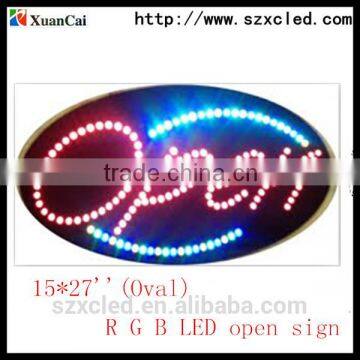 led open sign for shop with led light box function static bar bar open led sign
