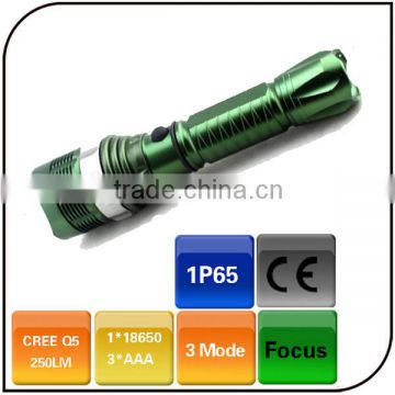 Dimmer 3 Mode Cree Q5 Rechargeable Police Led Torch Light