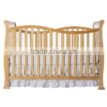 2015 original design toddler baby cot friendly solid bamboo portable baby crib